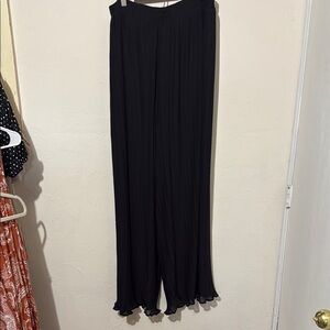 Tall Elegant Black Sheer Women's Pants